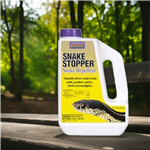 Snake Stopper 4 lb. - Natural snake repellent with clove oil, cedar oil, cinnamon oil, and sulfur. Safe for use around children and pets, this product effectively repels snakes from yards, gardens, sheds, campsites, patios, and decks without harming them