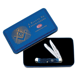 Case Pocket Knife 01058 (6254 SS Trapper Masonic Set)