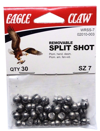 Eagle Claw Removal Split Shot Sinker Dial Pack Assortment, Tin Weight -  Yahoo Shopping