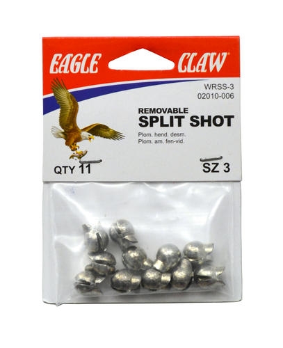 Eagle Claw Micro Split-Shot Sinker Assortment, 368 Piece - 734353