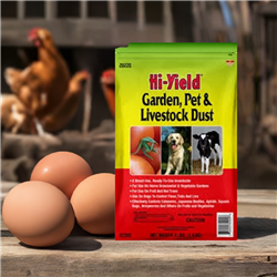 Hi-Yield Garden, Pet and Livestock Dust - Ready-to-Use Permethrin Insecticide for Vegetables, Pets, and Livestock, 4 lbs.