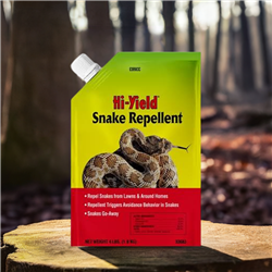 Hi-YieldÂ® Snake Repellent 4 lb. - Natural scent and taste repellent with Cedar Oil, Cinnamon Oil, and Clove Oil. Safe and humane, triggers escape response in snakes without harming them. Ideal for protecting home and garden areas.