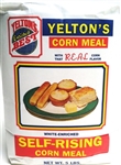 5 lb bag of Yelton's Best Self-Rising Corn Meal, produced by Lakeside Mills since 1736. Roller ground white corn meal with leavening ingredients for perfect baking results.