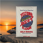 5 lb bag of Yelton's Best Self-Rising Flour, produced by Lakeside Mills since 1736. Made from soft winter wheat flour with leavening ingredients for perfect baking results.